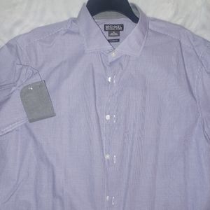 Michael Kors mens dress shirt, size XL Tailored fit